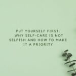 why-self-care-is-not-selfish